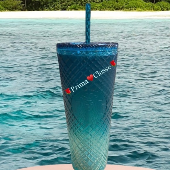 Starbucks Ombre Jade Jeweled Cup Crystal Bling Tumbler Cold Venti 24oz New 2023 - Picture 1 of 15